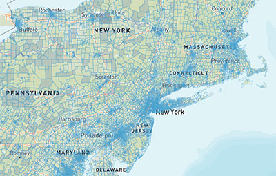 map of new york area